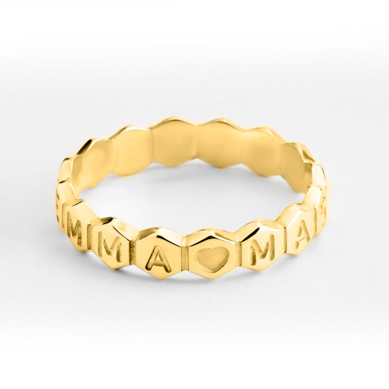 Personalized Honeycomb Ring