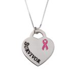 שרשרת לב סרט ורוד Survivor