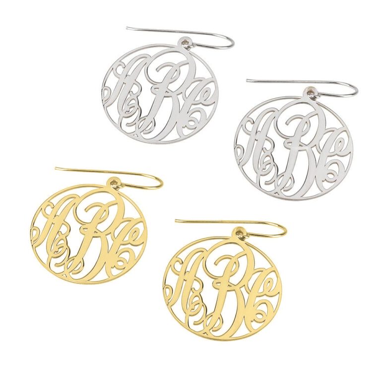 Classic Monogram Earrings