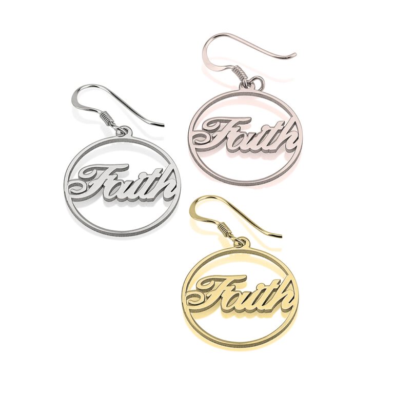 Name Hoop Earrings