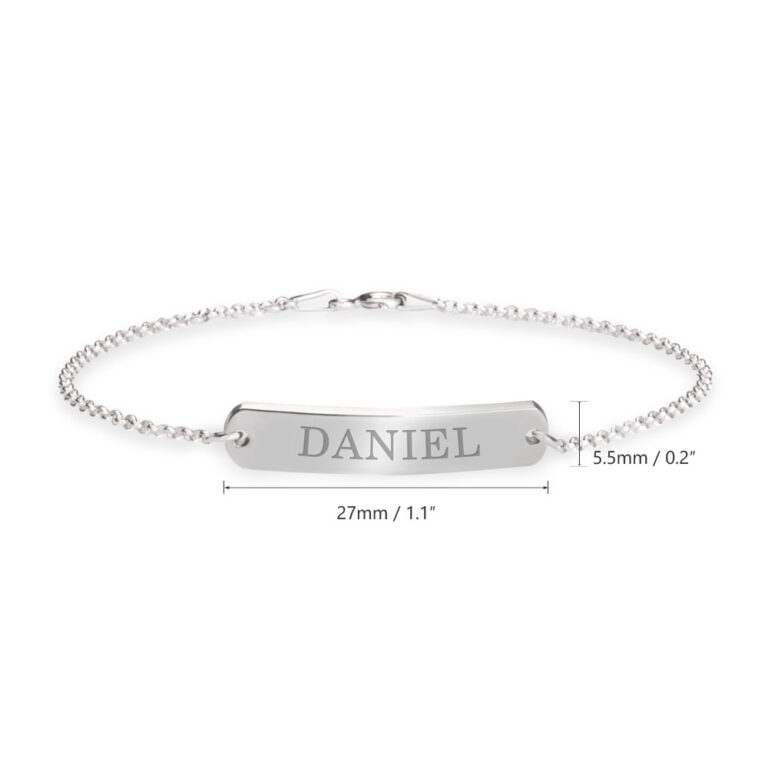 Classic Name Bar Bracelet