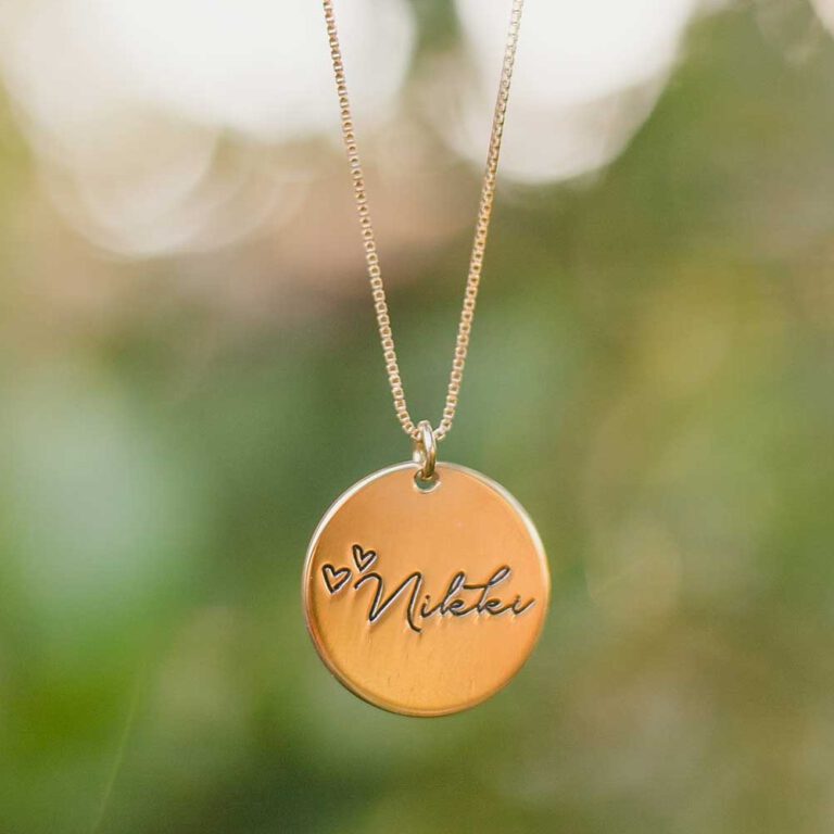Circle Signature Necklace