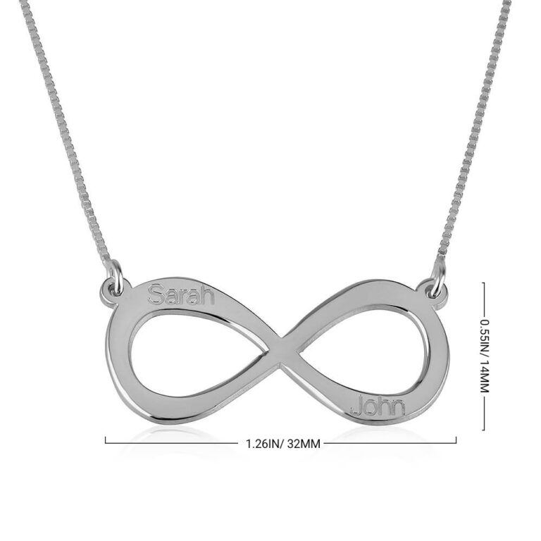 Infinity Necklace with Two Names