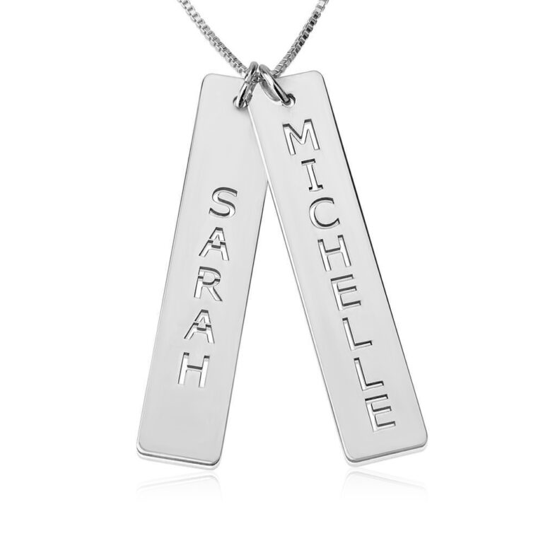 Vertical Double Bar Necklace