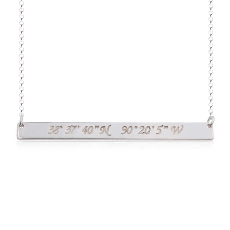 Coordinate Bar Necklace