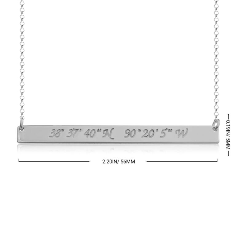 Coordinate Bar Necklace