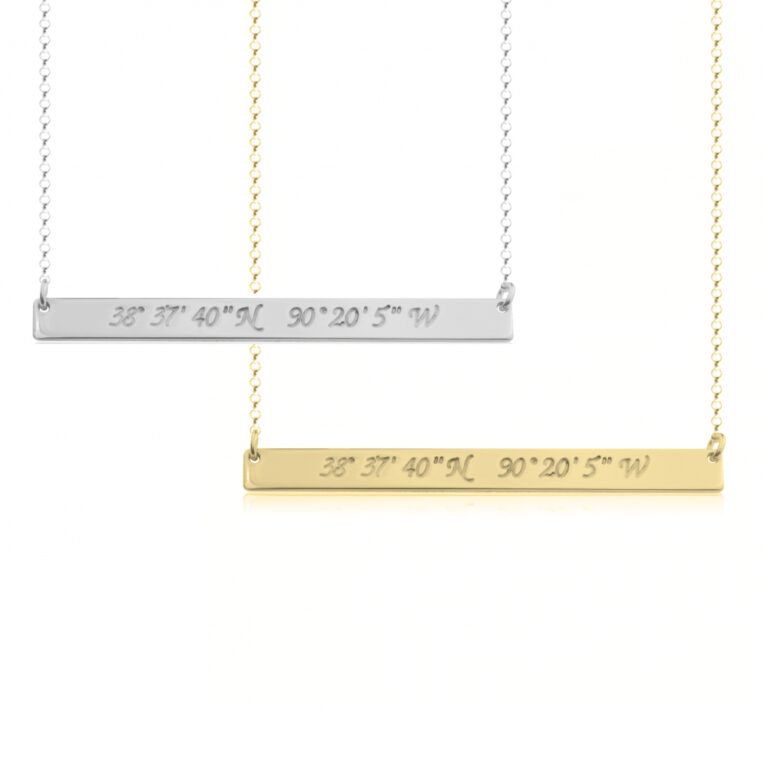 Coordinate Bar Necklace