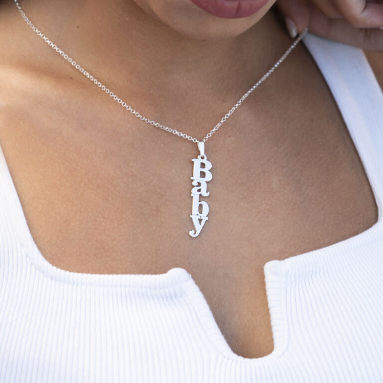 Vertical Name Necklace