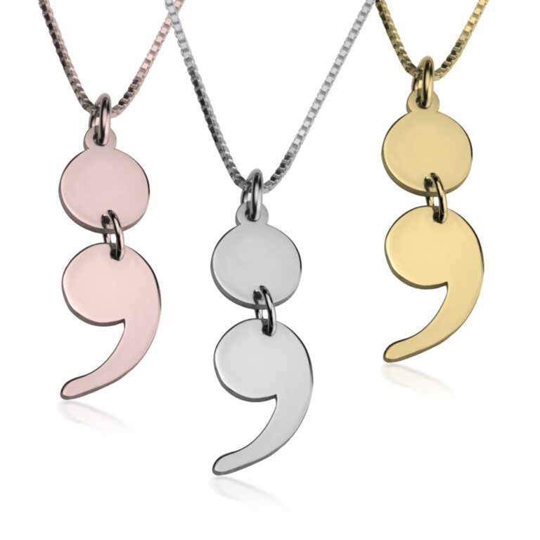 Semicolon Necklace