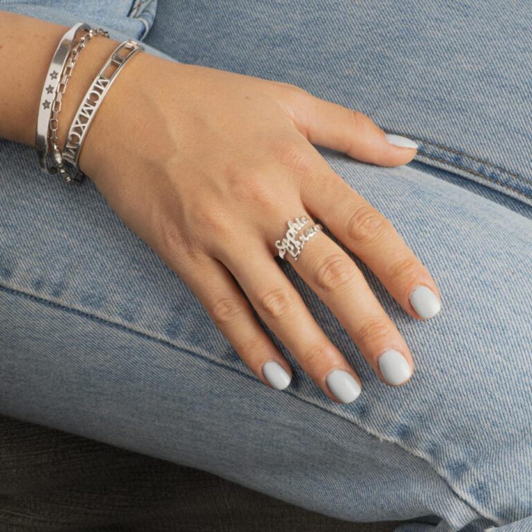 Personalized Two / Three Names Ring