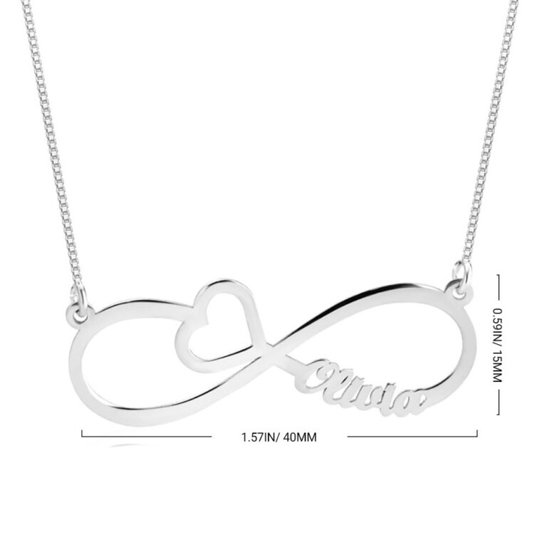 Heart and Infinity Necklace