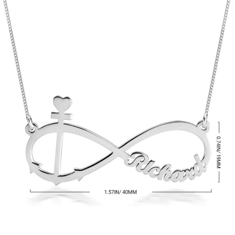 Anchor and Infinity Necklace