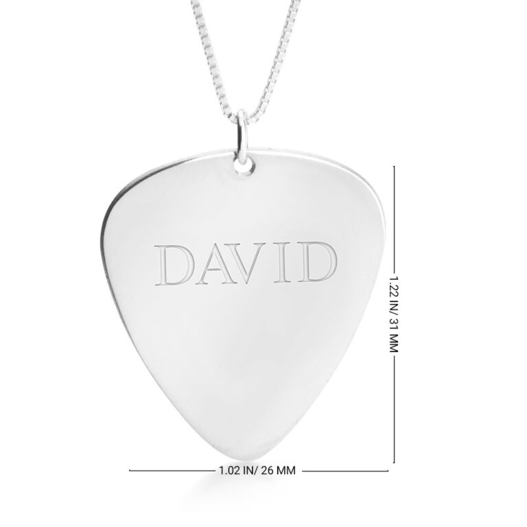 Custom Guitar Pick Necklace