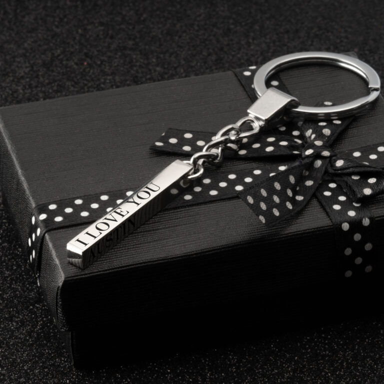 3D Bar Personalized Keychain