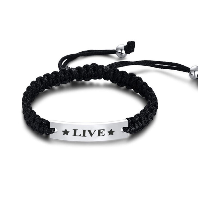 Men ID Braided Bracelet