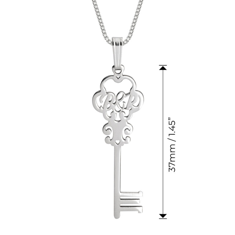 Personalized Key Shape Necklace