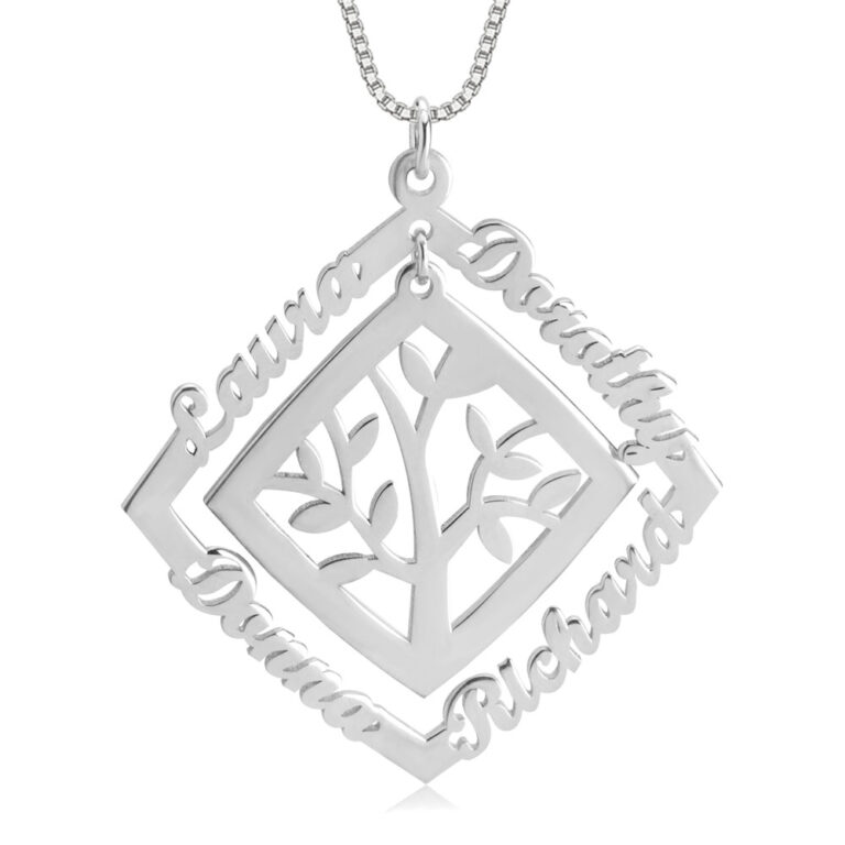 Framed Family Tree Necklace