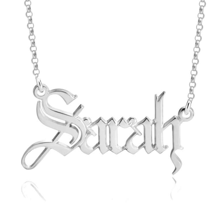 Gothic Name Necklace