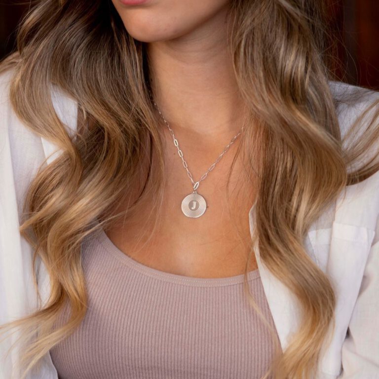 Paperclip Chain Initial Necklace