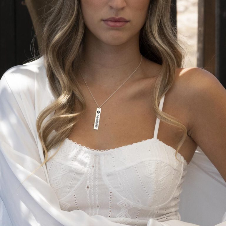 Vertical Bar Spotify Necklace