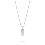 שרשרת בר עם אות ואבן לידה בבחירה אישית