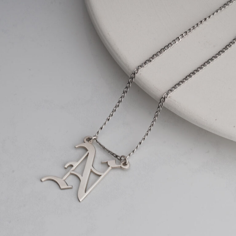Cuban Link Initial Necklace