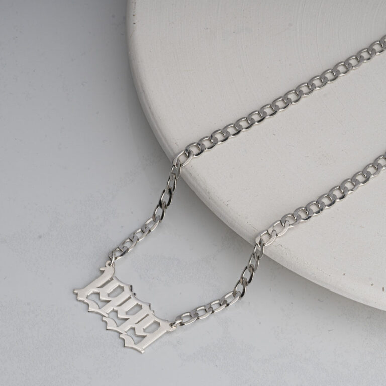 Cuban Link Number Necklace