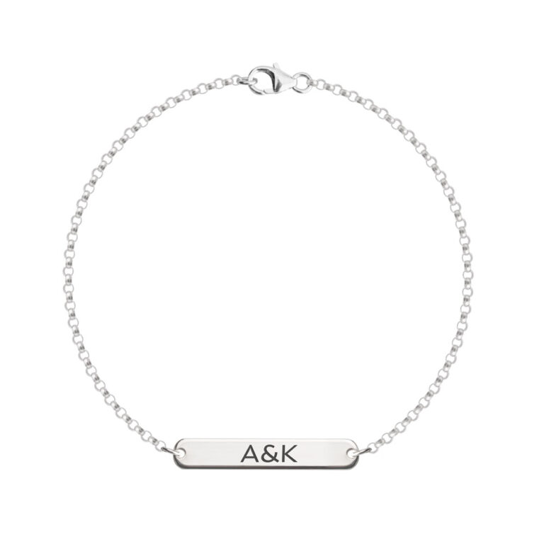His And Hers Initial Bracelet Set