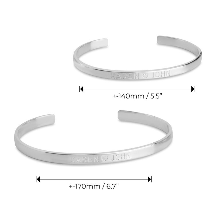 Couples Bracelets With Engraved Names