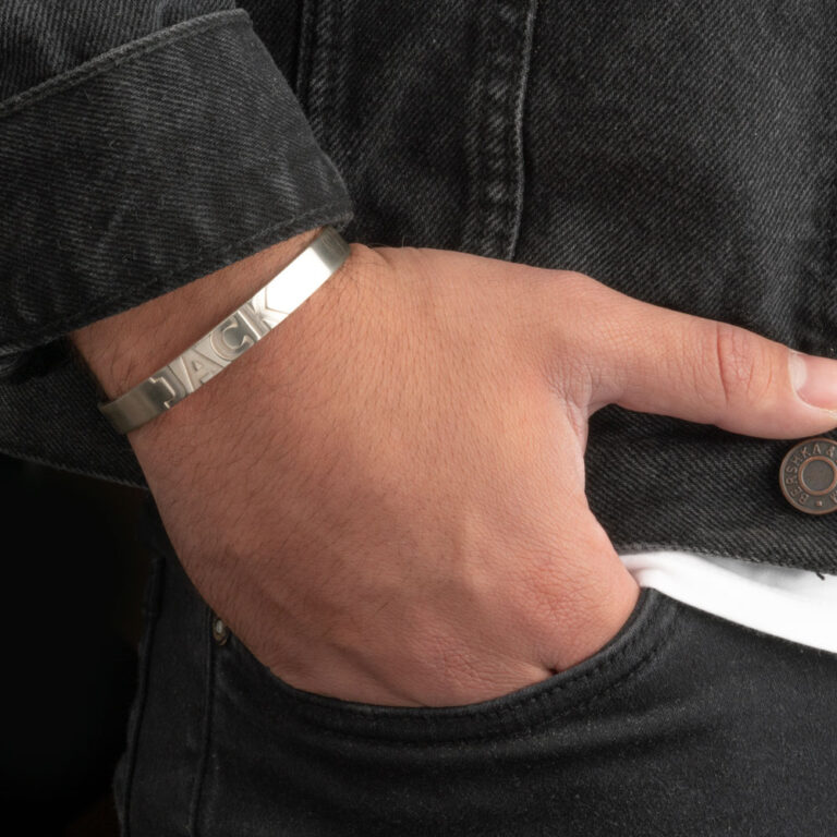 Name Bracelet Bangle For Men
