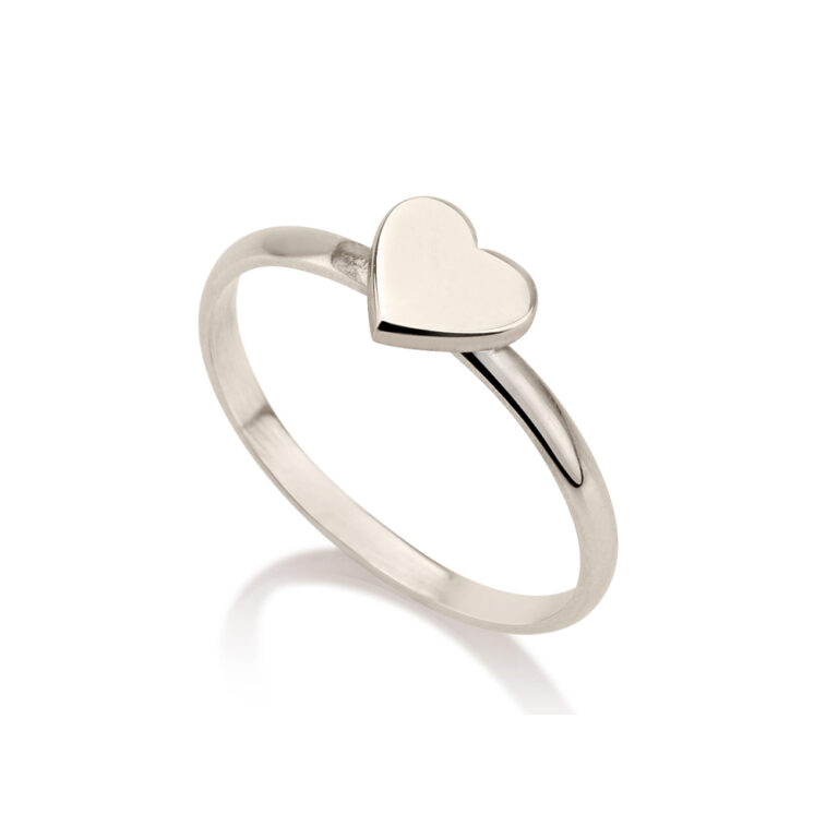 Heart Initial Ring