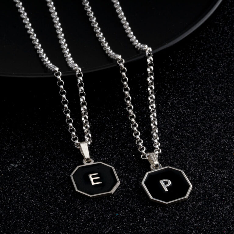 Men Initial Necklace