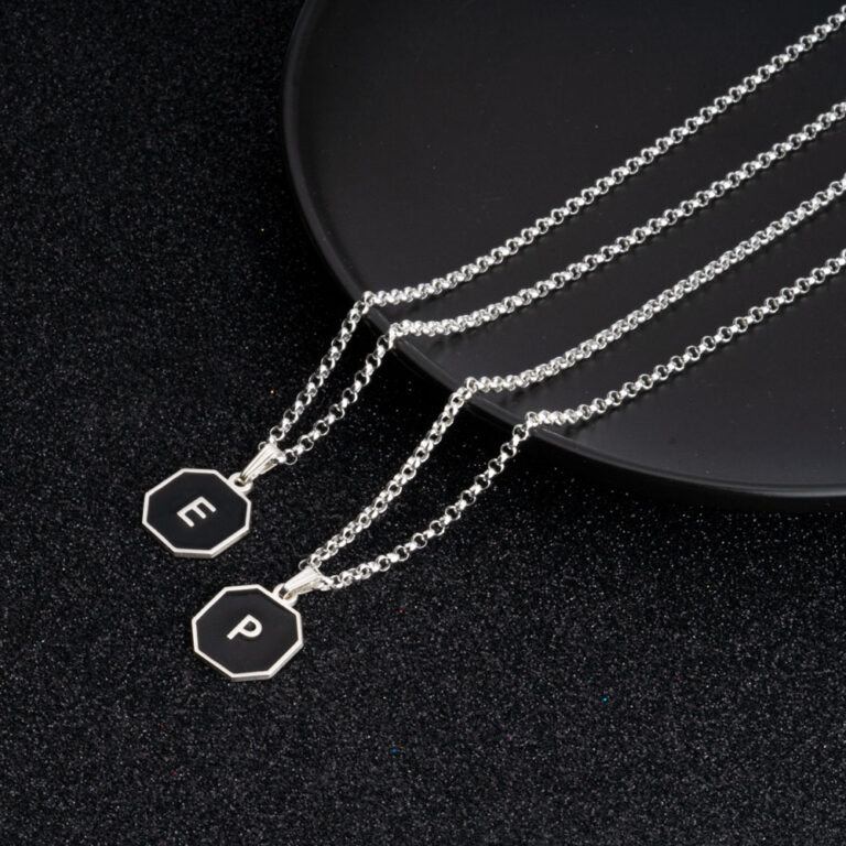 Men Initial Necklace