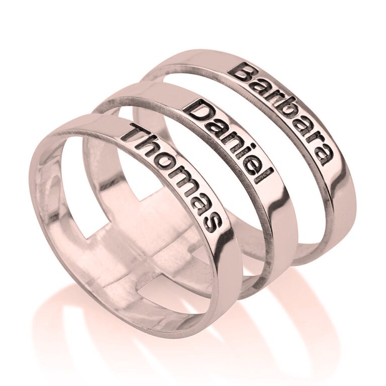 Layered Name Ring