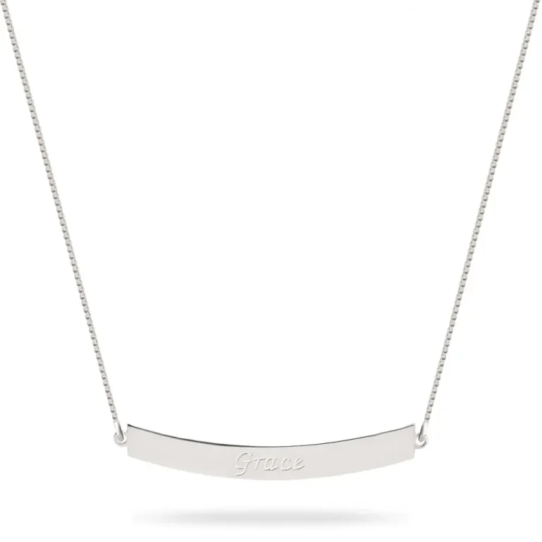 שרשרת בר מעוקלת בהתאמה אישית