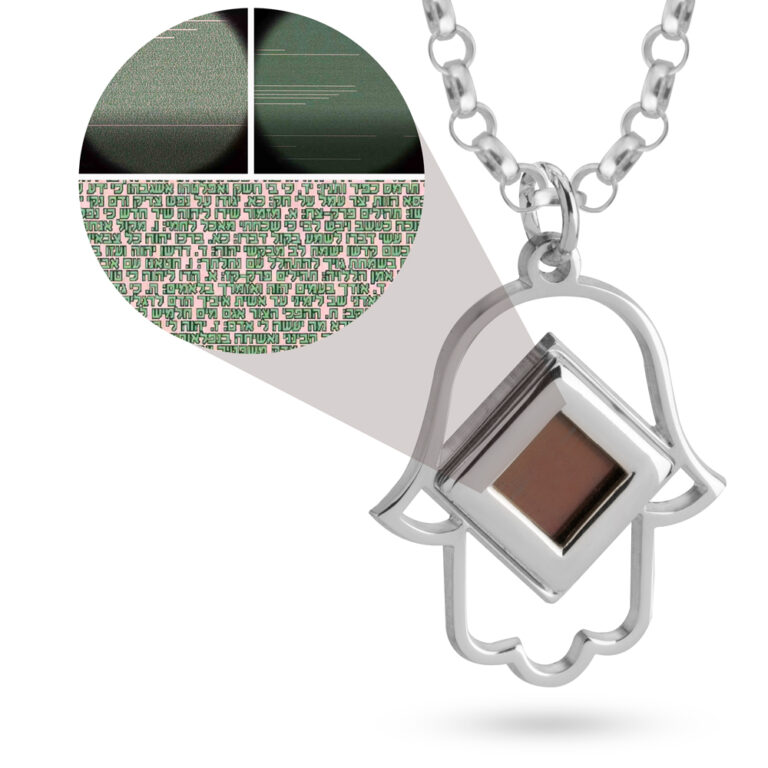 Nano Bible Hamsa Hand Necklace