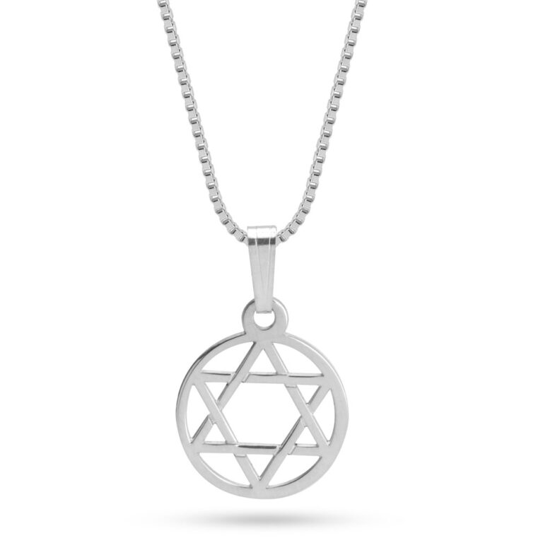 Round Star of David Necklace