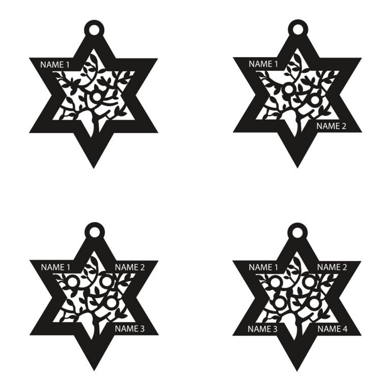 Custom Tree of Life and Star of David Necklace