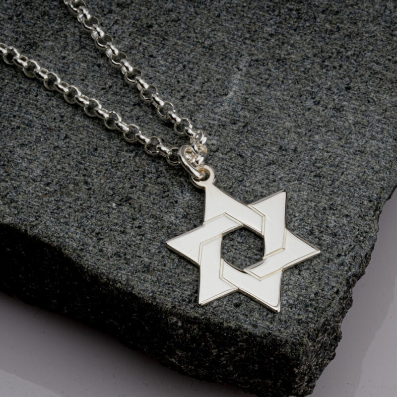 שרשרת מגן דוד לגבר