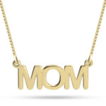 שרשרת MOM לאמא מזהב 14K