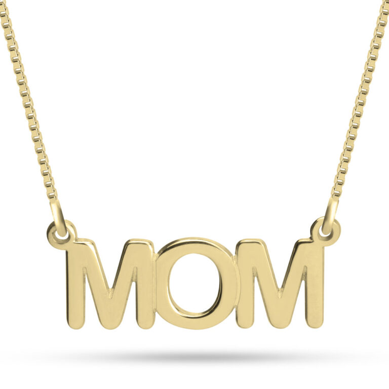 14K Gold Mom Necklace