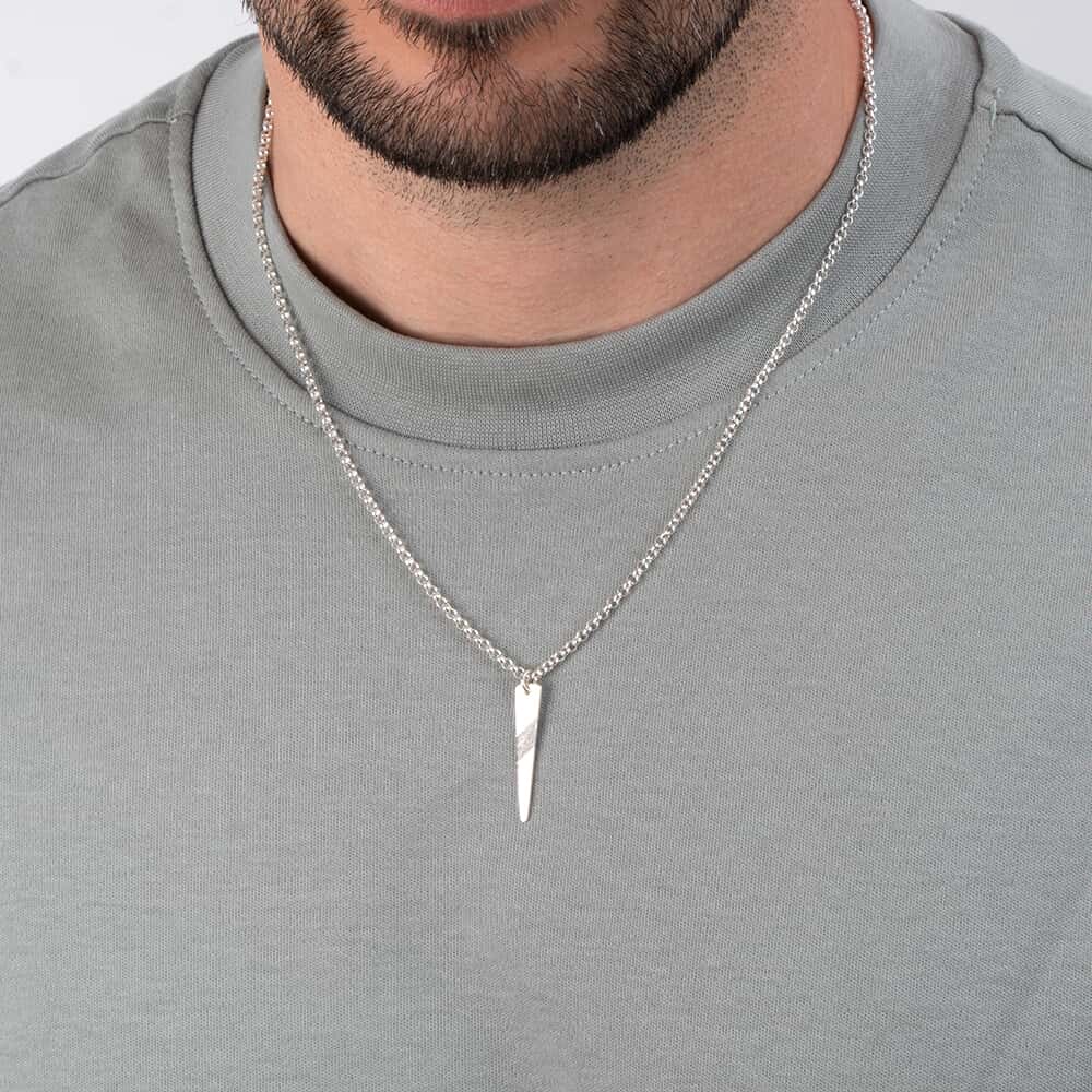 שרשרת גיאומטרית ארוכה לגבר שרשרת גיאומטרית ארוכה לגבר