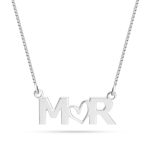 שרשרת זוג אותיות בהתאמה אישית