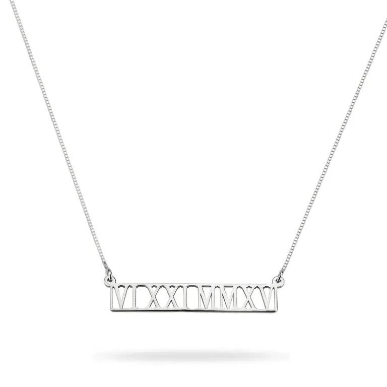 שרשרת ספרות רומיות חתוכה - Cutout