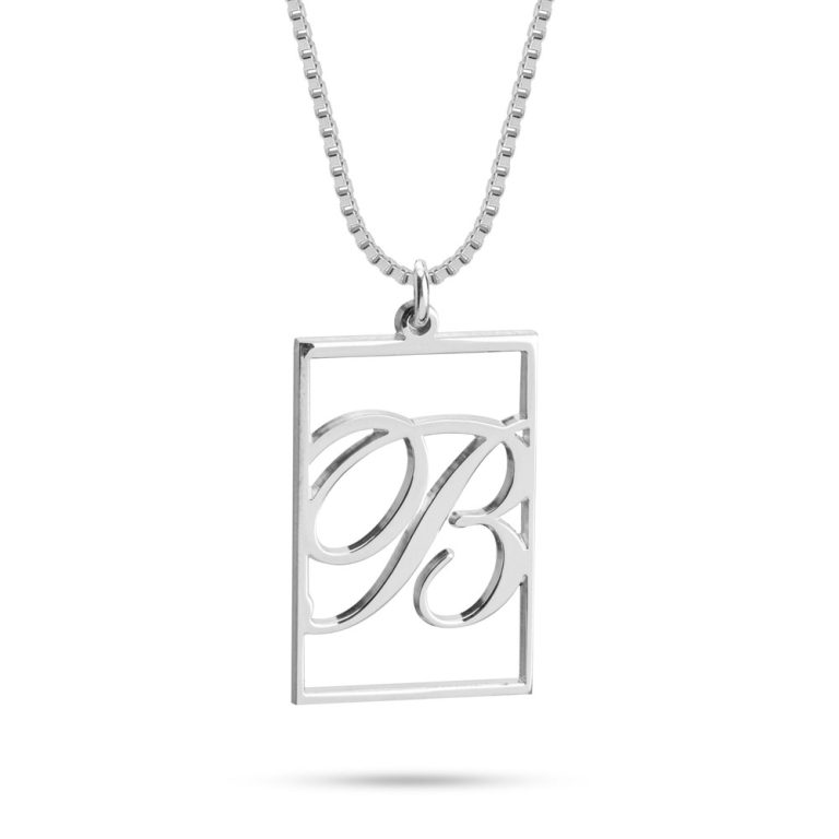 Initial Card Necklace