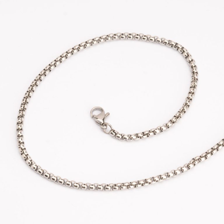 Stainless Steel Silver Box Chain For Him