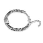 צמיד חריטה לגבר עם חריטה אישית של שמות הילדים