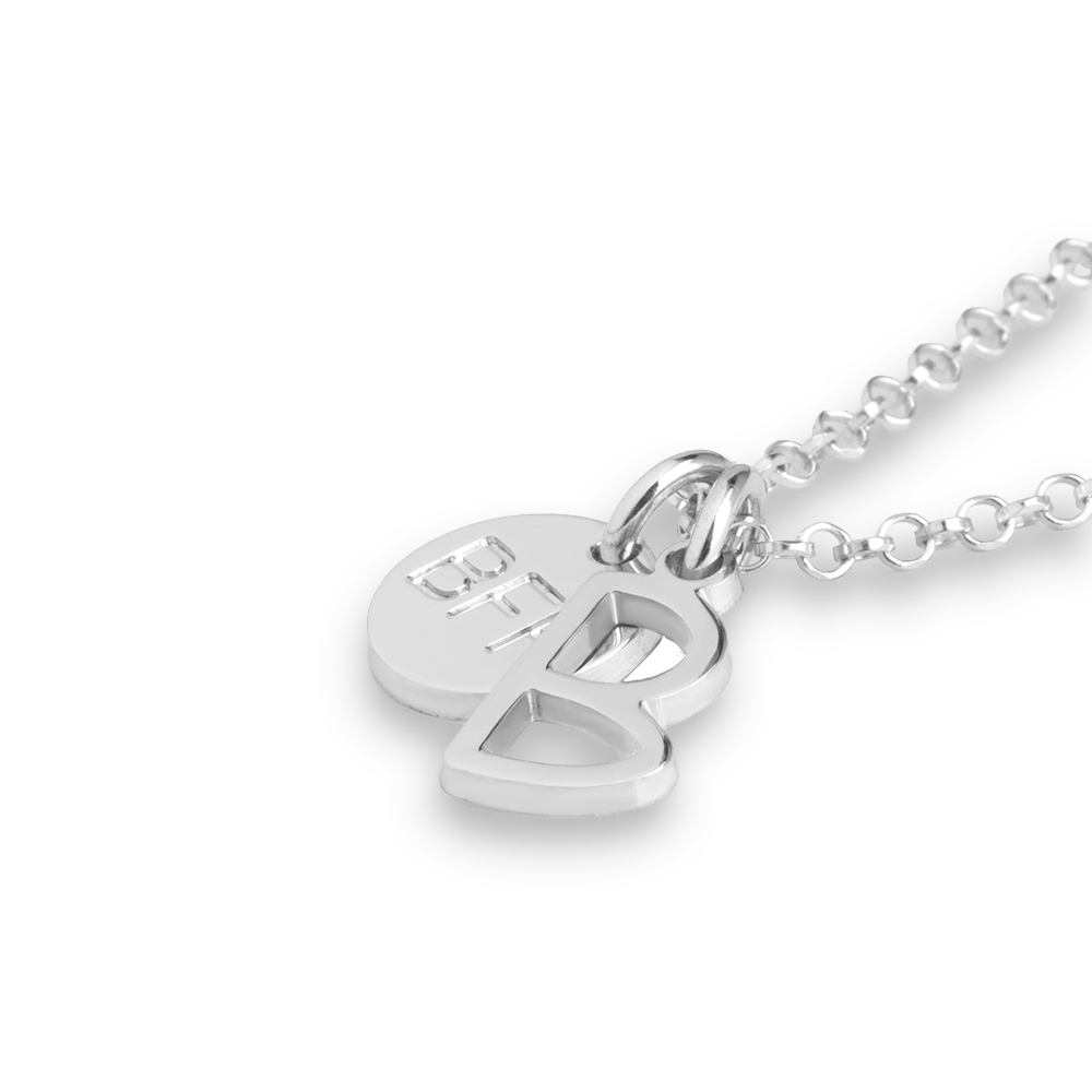 סט שרשראות חברות BFF עם אותיות סט שרשראות חברות BFF עם אותיות