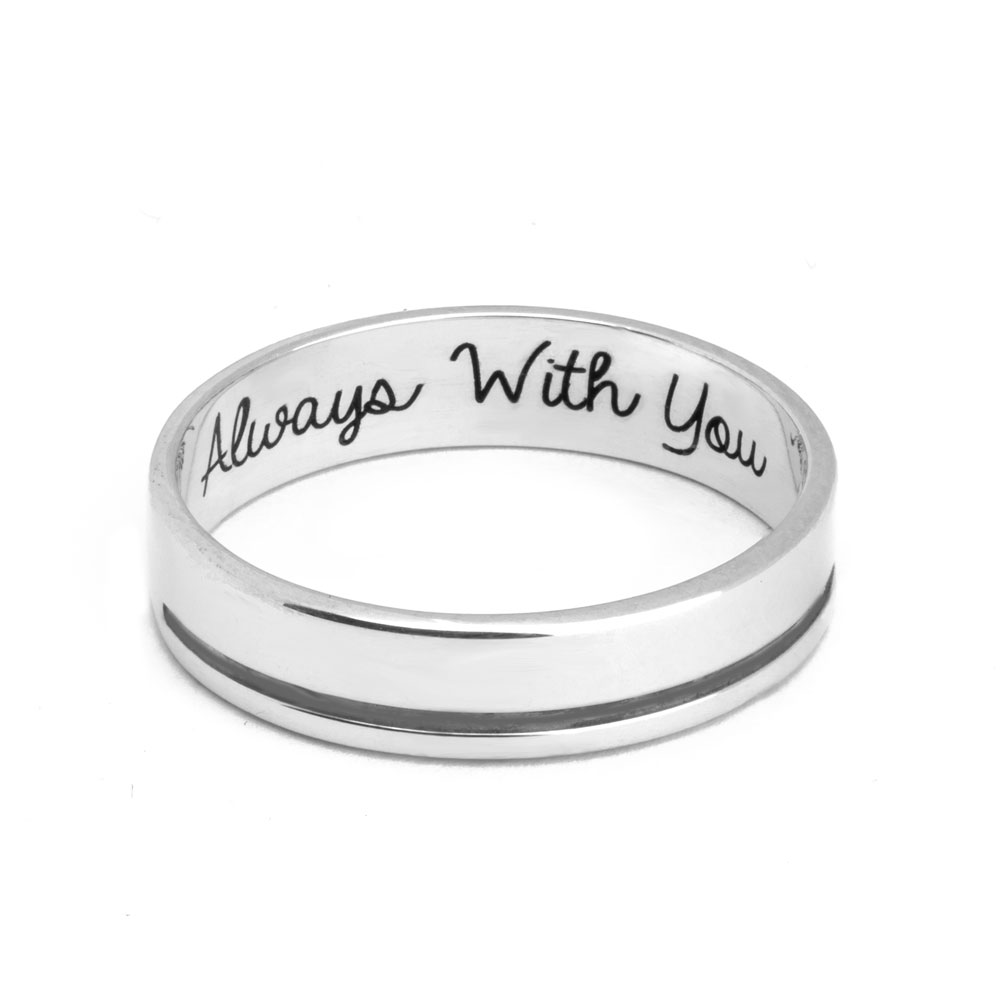 Engraved Men's Promise Ring