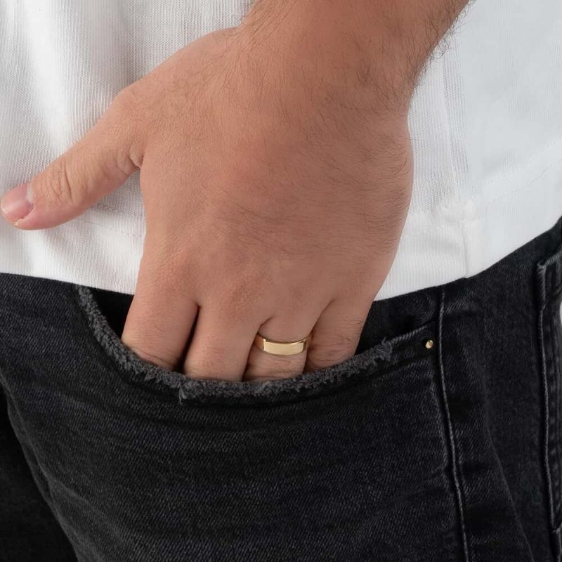 סט טבעות חלקות לגבר ואישה